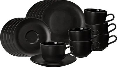 Produktbild von Seltmann Weiden Liberty Velvet Black Kaffeeservice 18-teilig