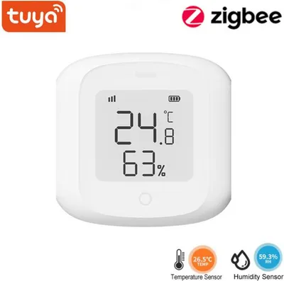 Obrázok produktu pre ZELURXX Inteligentný WiFi senzor teploty a vlhkosti – presné meranie, ovládanie cez aplikáciu a dokonalé vnútorné prostredie v reálnom čase, verzia Zigbee