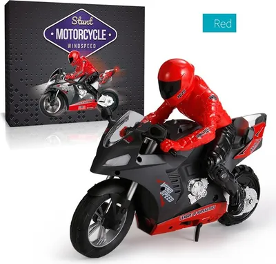 Produktbild von DG-801 1/6 Selbstausgleich RC Motorrad 6 Achse des Gyroskops Stunt Racing Plastic Mini Spielzeug rot