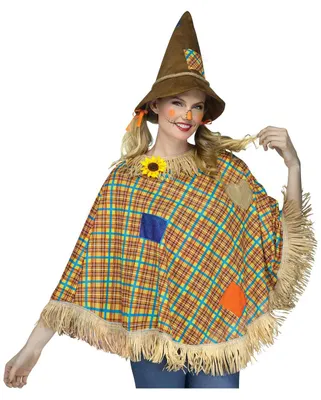 Produktbild von Vogelscheuchen Kostümponcho für Fasching, Motto Party & Halloween