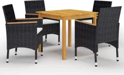 Produktbild von 5-tlg. Garten-Essgruppe Schwarz