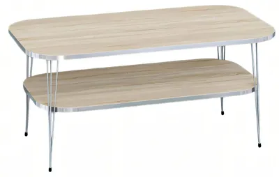 Obrázek produktu pro Elegantní hnědý dřevěný konferenční stolek se stylovým designem