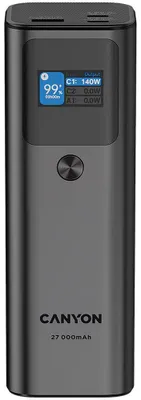 Produktbild von Canyon PB-2010, 27000 mAh, Power Delivery 3.1, Quick Charge 3.0, 140 W, Dunkles Grau