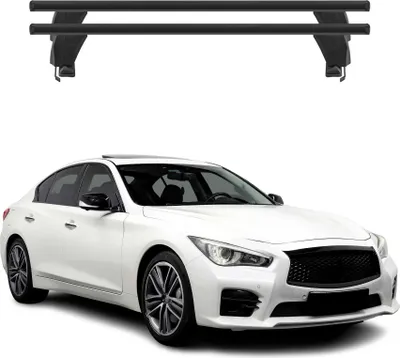 Produktbild von Menabo Dachträger Grundträger für Infiniti Q50 2013-2023 Querträger Schwarz ABE