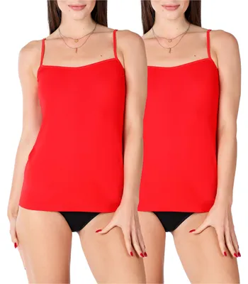 Produktbild von Bellivalini Damen Unterhemd aus Viskose BLV50-218 (Rot, S )