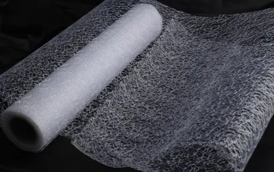 Produktbild von Organza Geflecht 35 cm x 10 m weiß - Tischeko Tischdekoration