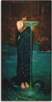 Produktbild von ARTland Leinwandbild Circe Invidiosa Größe: 30x60 cm