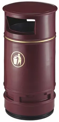 Produktbild von Copperfield UV-beständiger Außenabfallbehälter 90 Liter bordeaux (31006427)