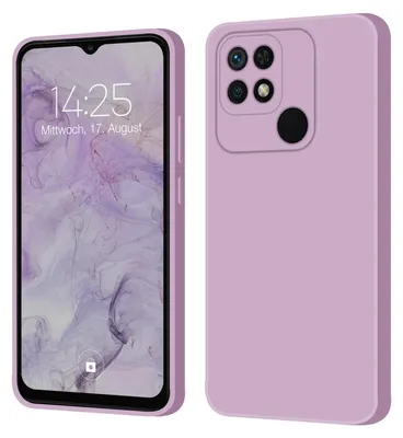 Produktbild von Hülle für Xiaomi Redmi 10C Case Cover Bumper Smartphone Softgrip Schutzhülle Farbe: Lila