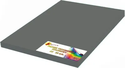 Image de Papier technique couleur A3 gris foncé 25 feuilles