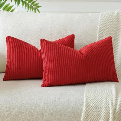 Immagine prodotto di Set di 2 federe per cuscini, 40x60 cm, colore rosso