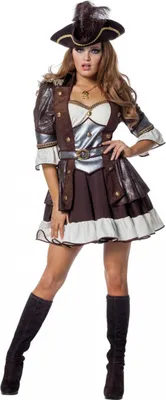 Produktbild von Piratenbraut Anne Damen Kostüm Premium für Fasching Größe: 44