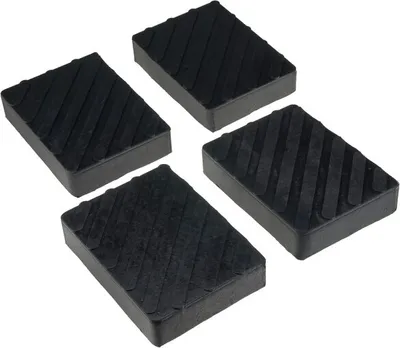 Immagine prodotto di 4× Tampone in gomma 160x120x35mm Blocco in gomma Blocco in gomma per martinetto e piattaforma di sollevamento
