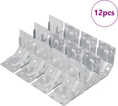 Produktbild von Halterung 12 pcs Zink-beschichtet 106 x 55 x 1,5mm Stahl