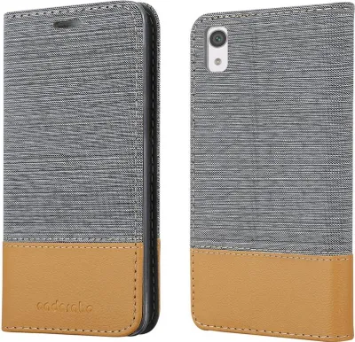 Immagine prodotto di Cadorabo custodia per Sony Xperia XA1 custodia protettiva in grigio custodia per cellulare custodia a libro cover