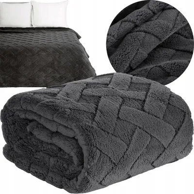 Produktbild von Eurofirany Decke 200x220 cm Grau Weich Flauschig