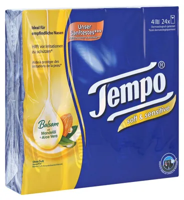 Productafbeelding van Tempo Zakdoekjes plus 24 pakjes a 10 stuks