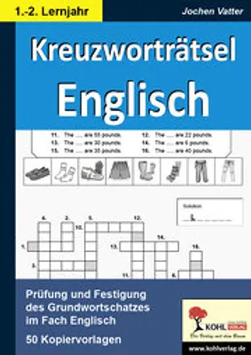 Produktbild von ISBN Kreuzworträtsel Englisch, 56 Seiten