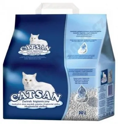 Zdjęcie produktu dla CATSAN Hygiene plus, Granulat, 10 l, Biały, Papierowa torba