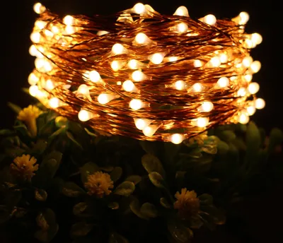 Produktbild von 20m 200 LED Lichterkette Kupferdraht USB Wasserdicht für Weihnachten Hochzeit Party Deko, Warmweiß