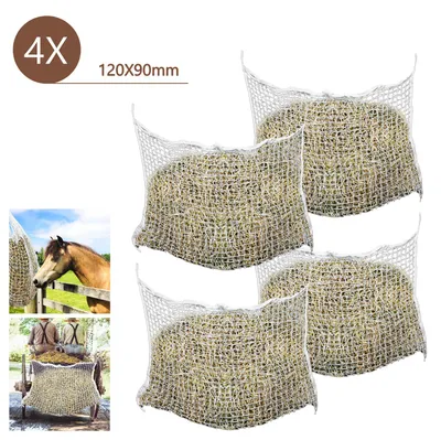 Zdjęcie produktu dla Siatka ochronna dla koni, wymiary 160 x 100 cm, oczka 3 x 3 cm, wytrzymała, odporna na rozdarcia, zestaw 4 sztuk
