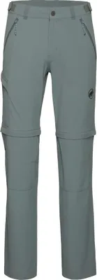Runbold IV Zip Off Pants von Mammut; graue Trekkinghose mit abnehmbaren Beinen und mehreren Taschen.