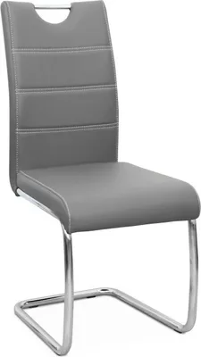 Obrázek produktu pro Kondela Jídelní židle Abira New - světle šedá / chrom