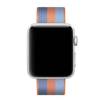 Produktbild von Apple 38 mm Armband aus gewebtem Nylon, Orange, Band, Smartwatch, Blau, Orange, Apple, Watch 38mm, Nylon