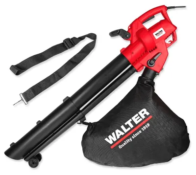 Produktbild von WALTER Elektro-Laubsauger & -bläser 3000W – 3-in-1 Laubsauger, Bläser & Häcksler | 240 km/h Blasgeschwindigkeit | 45L Fangsack | Ergonomischer Softgrip | Gartenreinigung, Laubentfernung & Mulchen