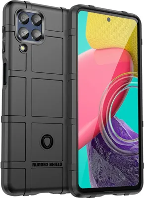 Produktbild von Mobigear Rugged Shield  Samsung Galaxy M53 Hülle Flexibles TPU Backcover Stoßfest - Schwarz