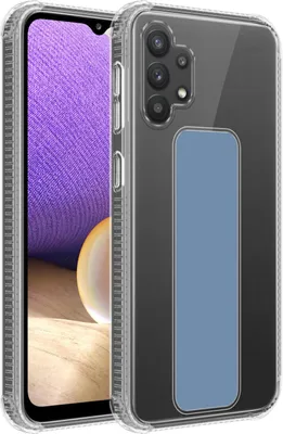 Produktbild von Cadorabo Schutzhülle für Samsung Galaxy A32 5G Hülle in Blau Etui TPU Silikon Case Cover Standfunktion
