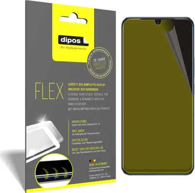 Produktbild von 2x Schutzfolie für Vivo V23e 5G Folie, 100% Displayabdeckung, dipos Flex