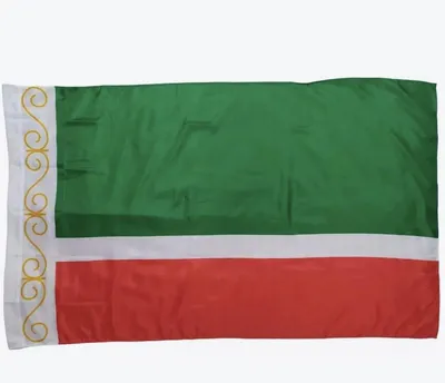 Image de Drapeau tchétchène – Drapeau de la Tchétchénie – 150/90 cm – Polyester – Pour intérieur et extérieur – Drapeau – CHPN