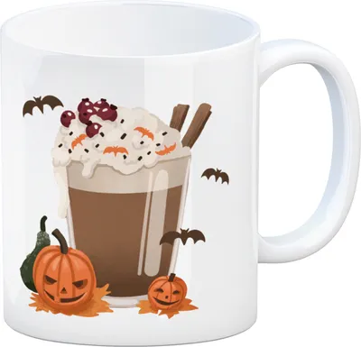 Produktbild von Pumpkin Spice Latte Kaffeebecher für Halloween
