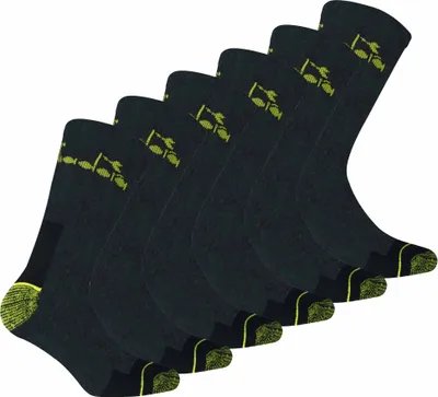 Produktbild von Diadora Uni Arbeitssocken, 6er Pack - Sportsocken, Baumwolle, Logo, einfarbig Anthrazit 39-42