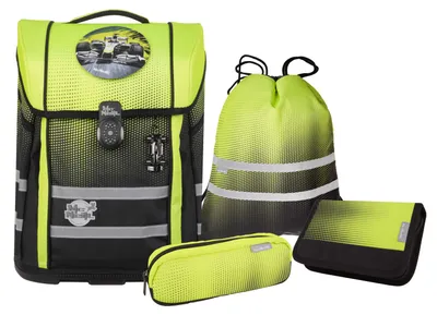Produktbild von McNeill PERFECTO Schulranzen Set, 5tlg. Gradient Lemon