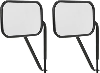 Imagen del producto de Espejo retrovisor para puerta de automóvil de 7,7 pulgadas, repuesto duradero para espejos laterales de puerta de automóvil, compatible con accesorios para modelos JK, JL, TJ, YJ, CJ