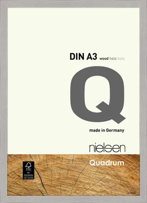 Produktbild von nielsen Holz Bilderrahmen Quadrum, 29,7x42 cm (A3), Zementgrau