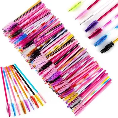 Produktbild von Famanu Wimperbürsten für Mascara und Augenbrauen - mehrfarbig, 200 Stück