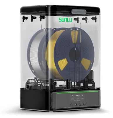 Filamenttrockner SP2, 2 Rollen, 360° Heizung, 70°C, für 1,75 mm PLA PETG TPU ABS