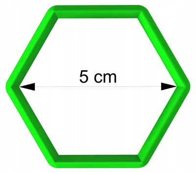 Produktbild von Cookie Monster Sechseck Ausstechform Geometrisch Keks 5cm