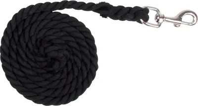 Produktbild von Waldhausen Baumwoll-karabinerhaken Mit Führleine Schwarz Schwarz One Size