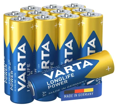 Produktbild von VARTA Batterien AA, 12 Stück (10+2), Longlife Power, Alkaline, 1,5 V