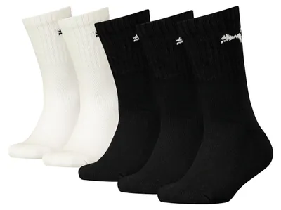 Zdjęcie produktu dla Skarpety dziecięce PUMA, uni , typu "crew", czarne/białe, rozmiar 31-34 EU