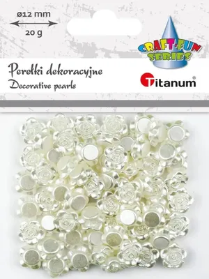 Obrázek produktu pro Plastové korálky ve tvaru růží, 10 mm, 20 g – Titanum