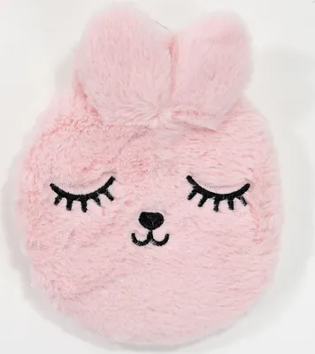 Produktbild von Kögler Kinder Wärmflasche Heizkissen Plüschbezug Hase farblich sortiert 300 ml Rosa