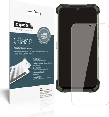 Produktbild von 2x Schutzfolie für Doogee S88 Plus - Anti-Shock 9H Folie dipos Glass Kunststoffglas