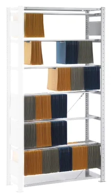 Produktbild von Pendelhefteranbauregal Zippel - 2000x750x350 mm, 6 Pendelstangen