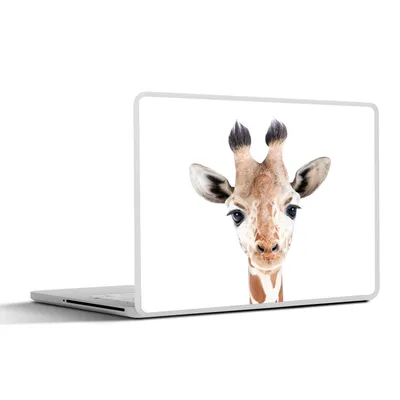 Produktbild von MuchoWow® Laptop Aufkleber Sticker Cover Giraffe - Tiere - Natur - Porträt 30x21 cm - Sticker für Laptop - Selbstklebend