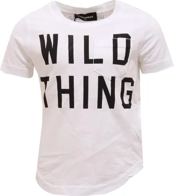 Immagine prodotto di 3276U maglia bimbo DSQUARED2 vintage effect white t-shirt kid boy